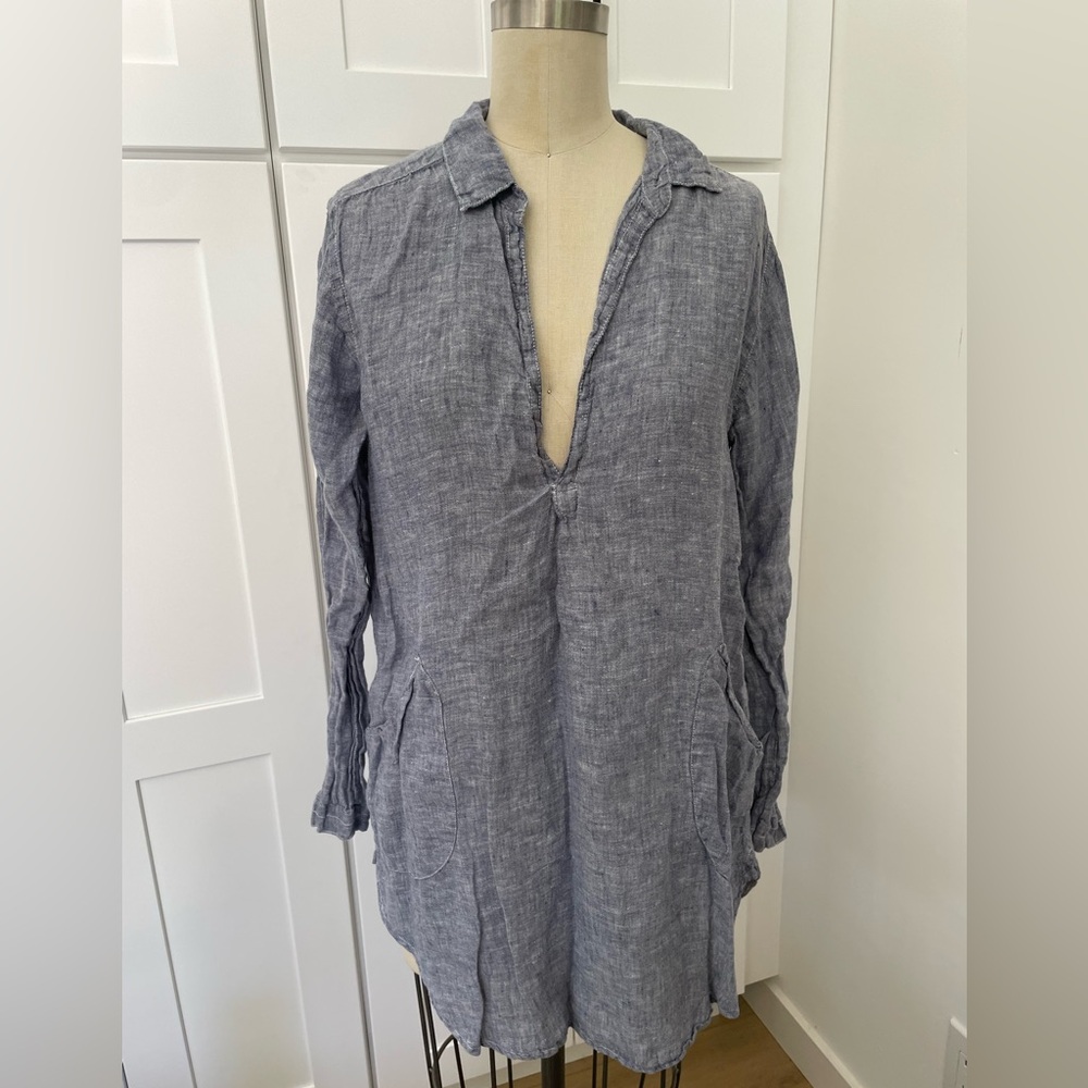CP Shades Blue Chambray Teton Tunic, S